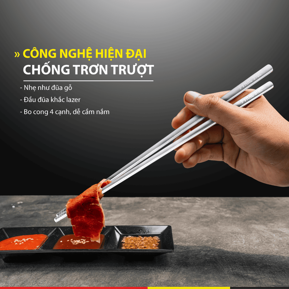 Bộ 10 Đôi Đũa Inox 316 Fynal FN-0601 - Ảnh 6