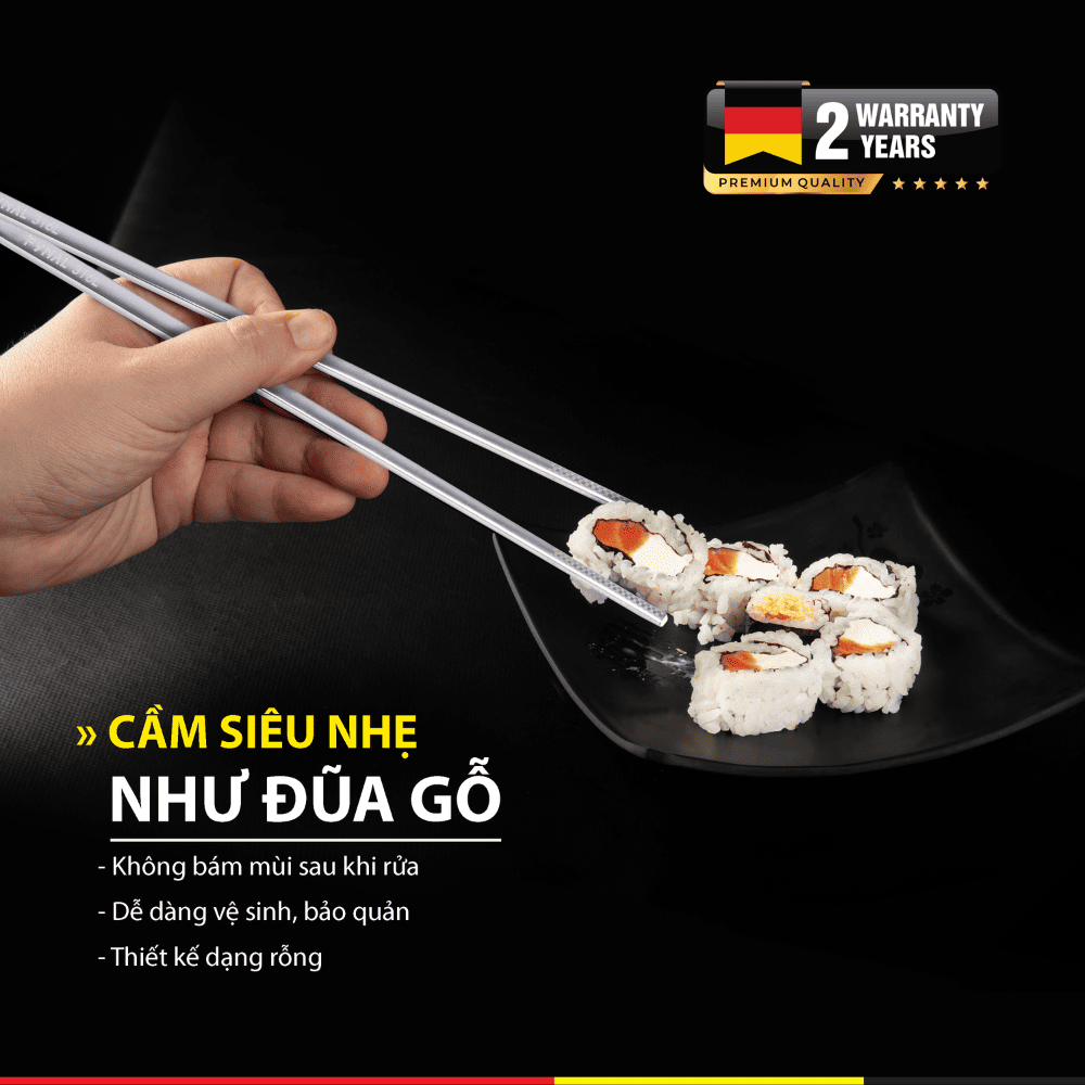 Bộ 10 Đôi Đũa Inox 316 Fynal FN-0601 - Ảnh 7